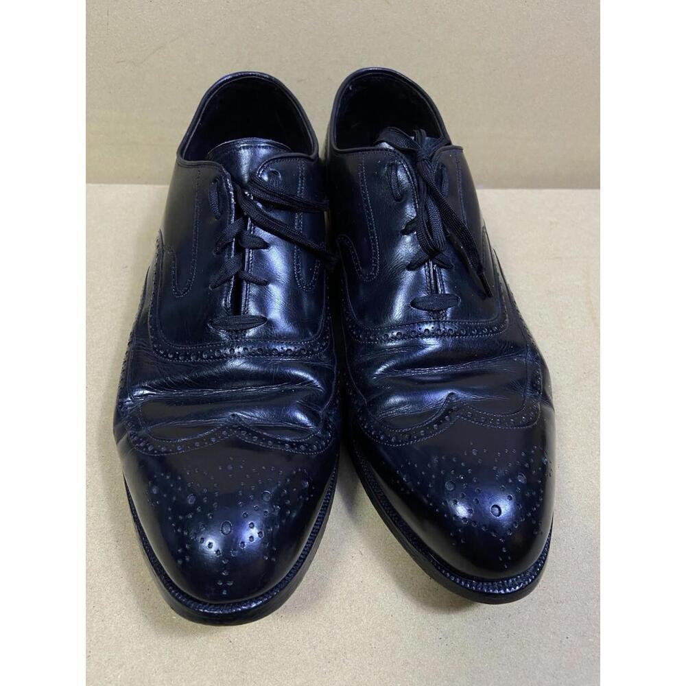 Johnston & Murphy Bradford Wingtip Mens Size 9.5 Black Dress Shoes 152641